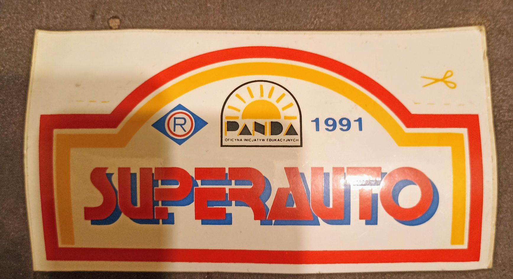 Unikat! Naklejka Superauto z 1991 roku, nigdzie tego nie znajdziecie