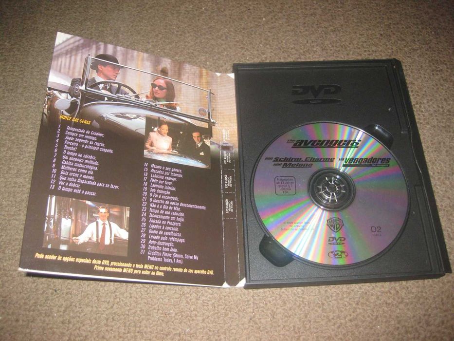 DVD "Os Vingadores" com Sean Connery/Snapper/Raro!