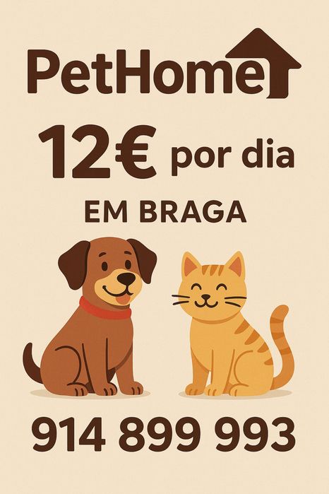 Cuido do seu animal em Braga- Hospedagem