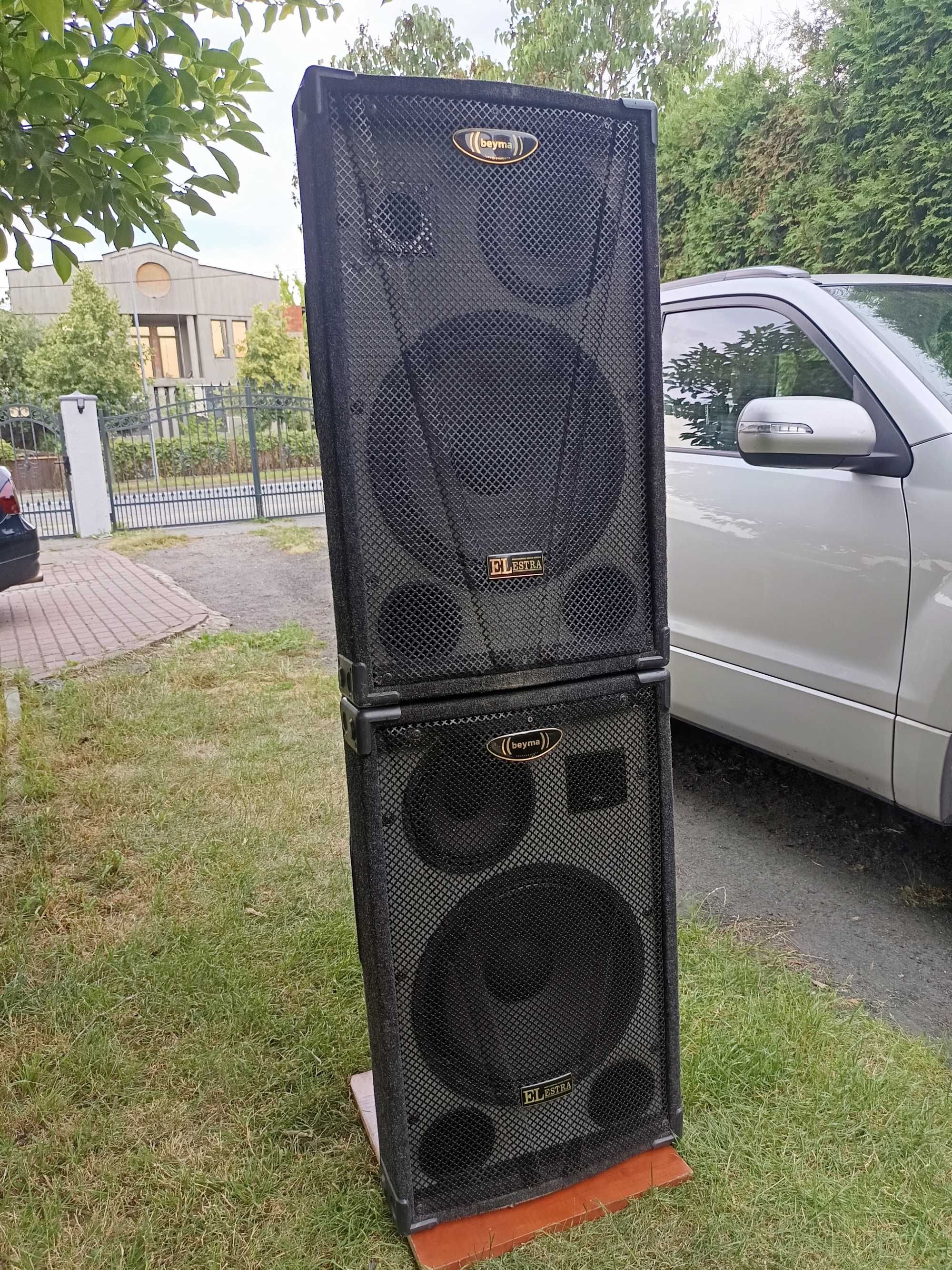 Zawodowe Nagłośnienie Estradowe ELESTRA 500 Wat dla DJ lub Zespołu