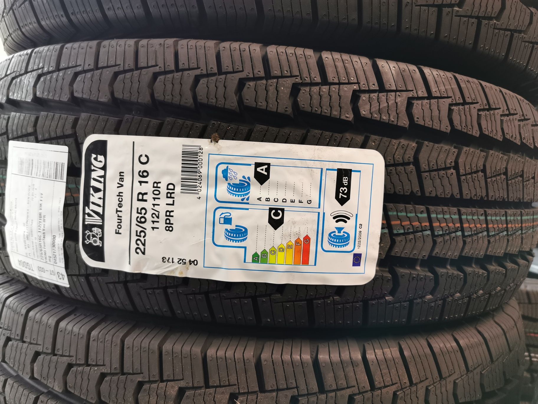 4x 225/65R16C Viking FourTech Van 112/110R  nowe opony całoroczne