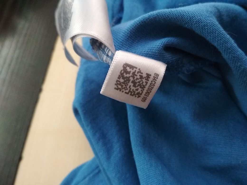 Adidas t-shirt niebieska koszulka L