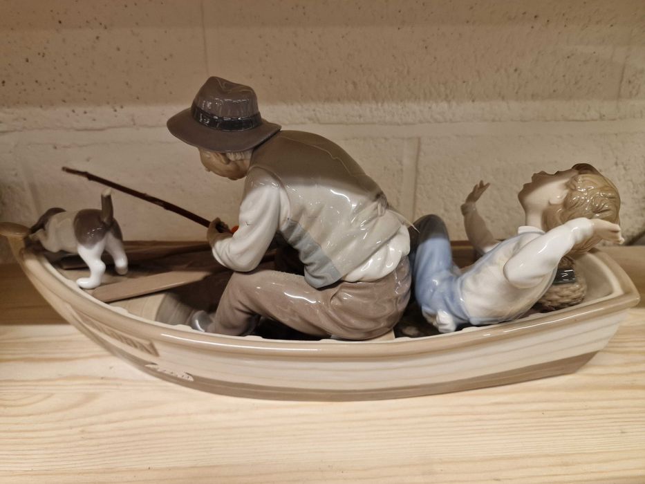Статуэтка рыбалка с дедом,  Lladro