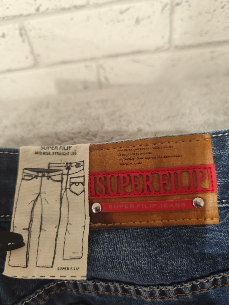 Jeansy super Filip denim