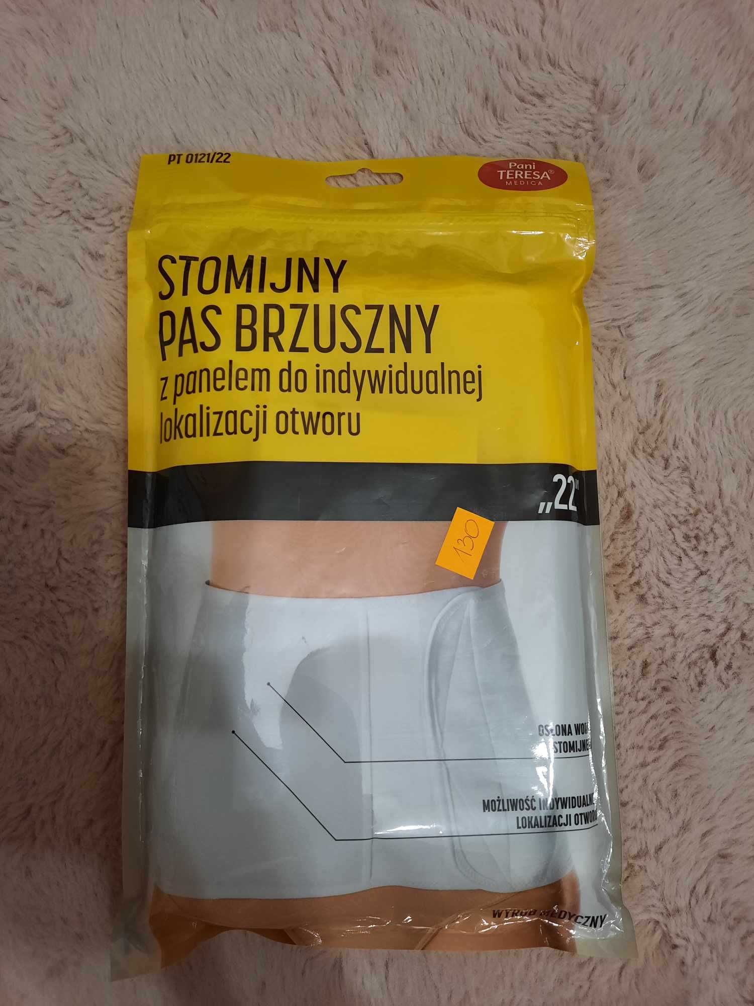 Stomijny pas brzuszny z panelem  "22" rozmiar L