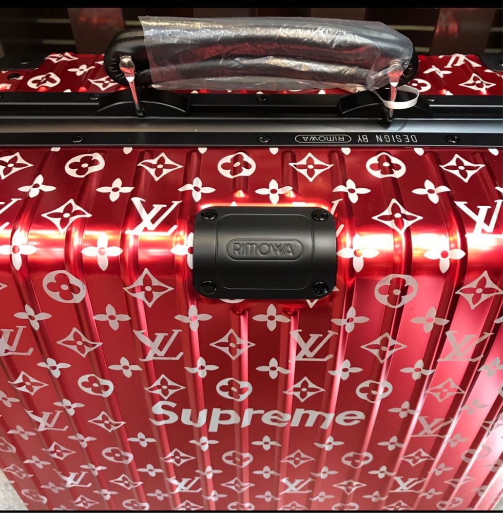 Mala de Viagem LV vs Supreme Vermelho Nova