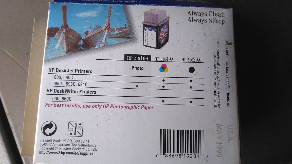 Tinteiro Hp C1816A foto cartridge
Impressoras:
690C, 693C, 694C