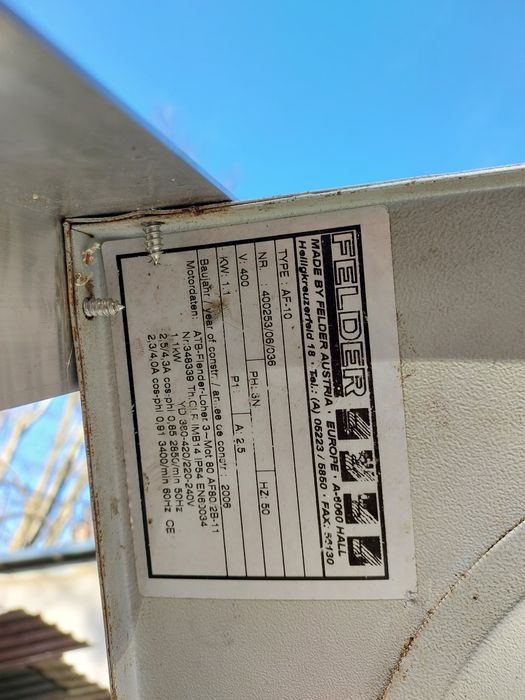 Odciąg do trocin pyłu Felder AF-10