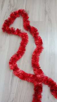 Czerwony łańcuch choinkowy 200cm
