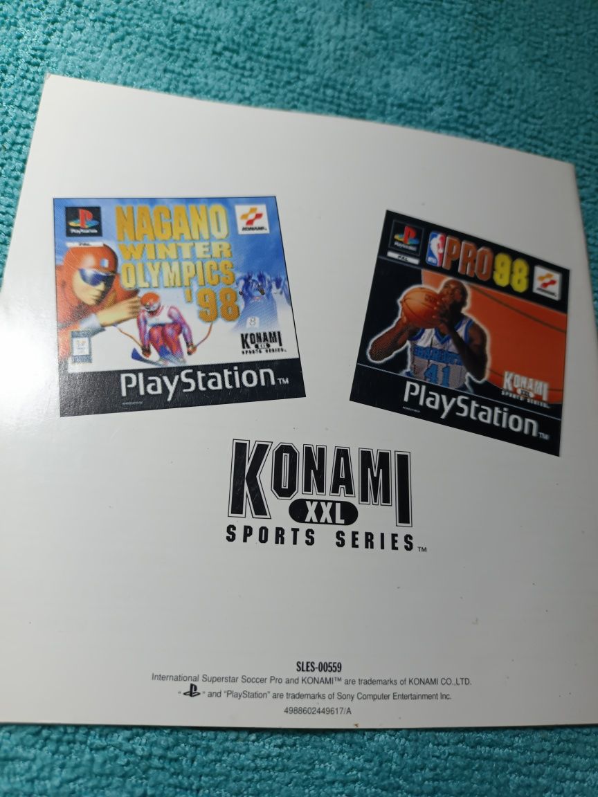 Iss pro ps1 psx PlayStation1 manual książeczka