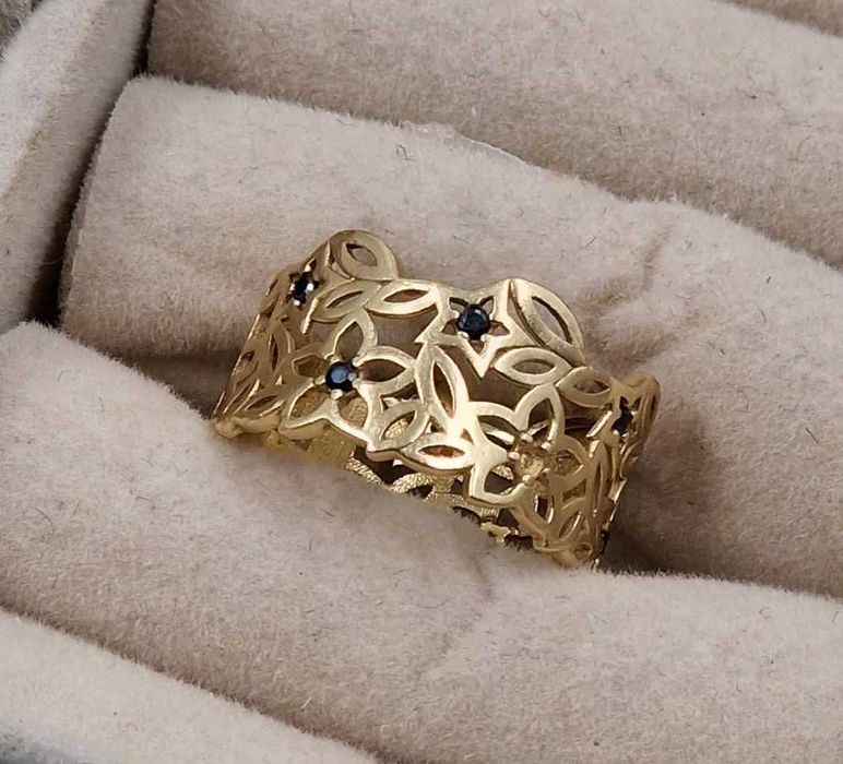 Złoty pierścionek 585 3,14g rozm.14 / Nowy Lombard / TG