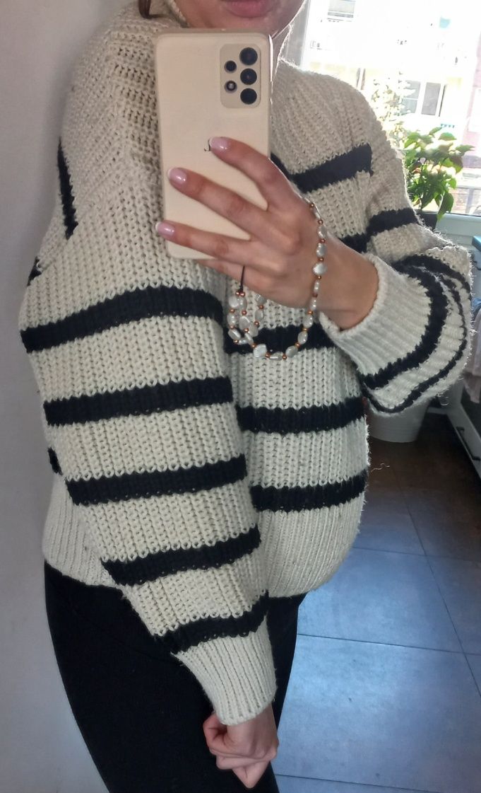 Sweter w paski H&M