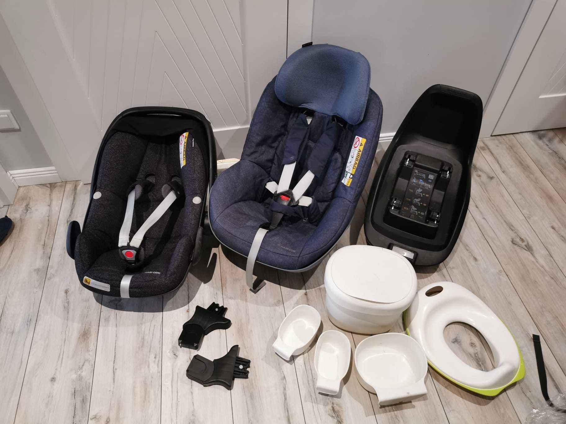 Maxi Cosi Pebble plus i size zestaw. Fotelik , nosidło ,baza