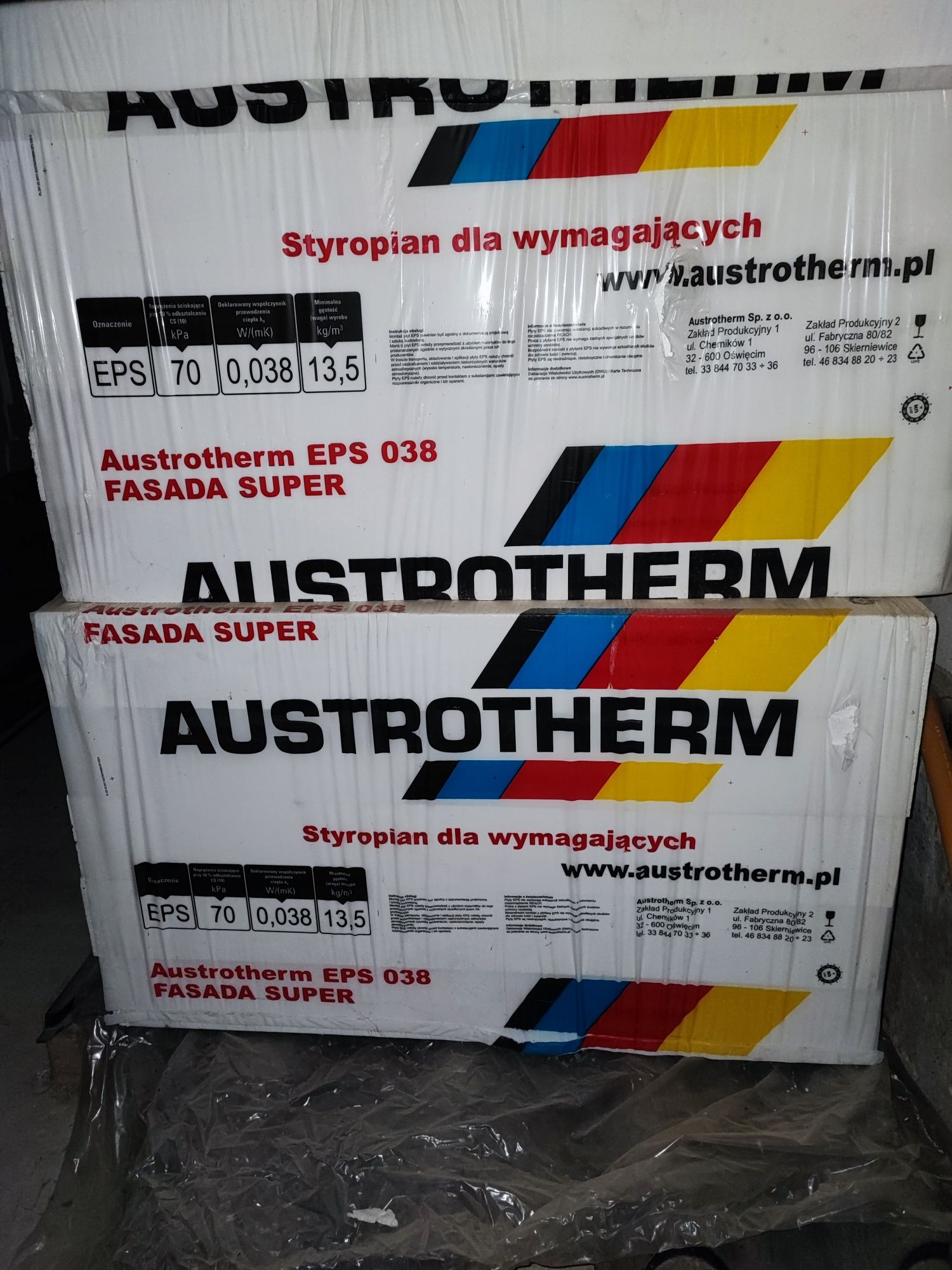 Styropian EPS 038 12 cm. biały Austrotherm Fasada Super