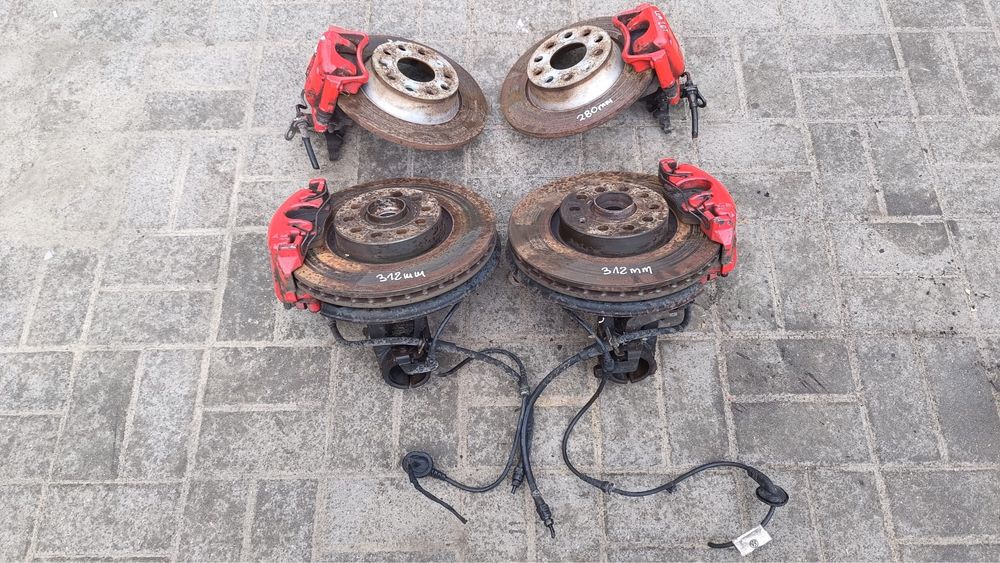 Audi A3 8P Golf V Leon Octavia II swap hamulce zaciski tarcze 312/280