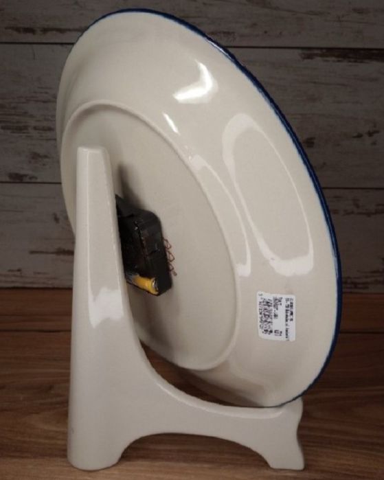 Talerz Zegar ścienny ceramiczny 27,5 cm ceramika Bolesławiec Z.C.B.