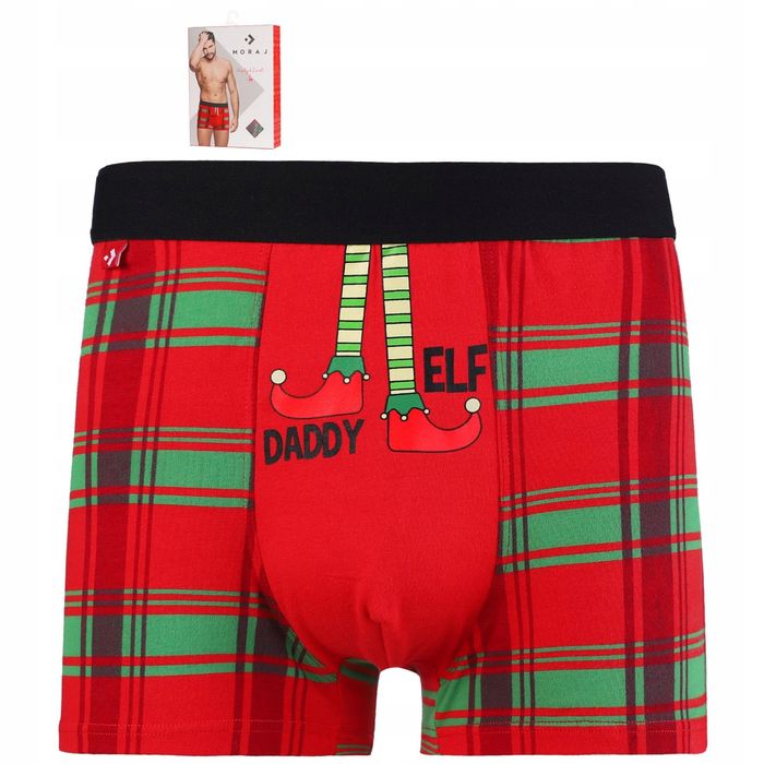 Bokserki Męskie Bawełna W Świąteczne Wzory Prezent Dla Niego Moraj L