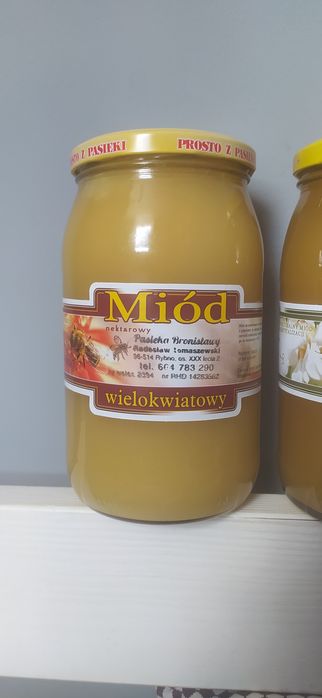Zestaw 3 x 1,2 kg świeży miód wielokwiatowy "2025*
