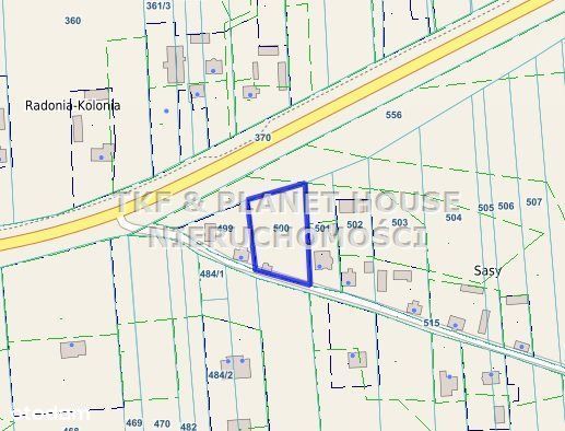 Sprzedam działkę budowlaną pow. 2500m2 Radonia