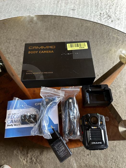 Нагрудна камера CAMMHD V8-128 ГБ 4K із записом аудіо,відео бодікамера