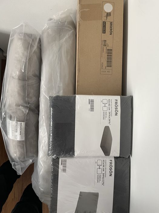 SEGERON, fotel ogrodowy (sekcja) z poduchami i pokryciami NOWE