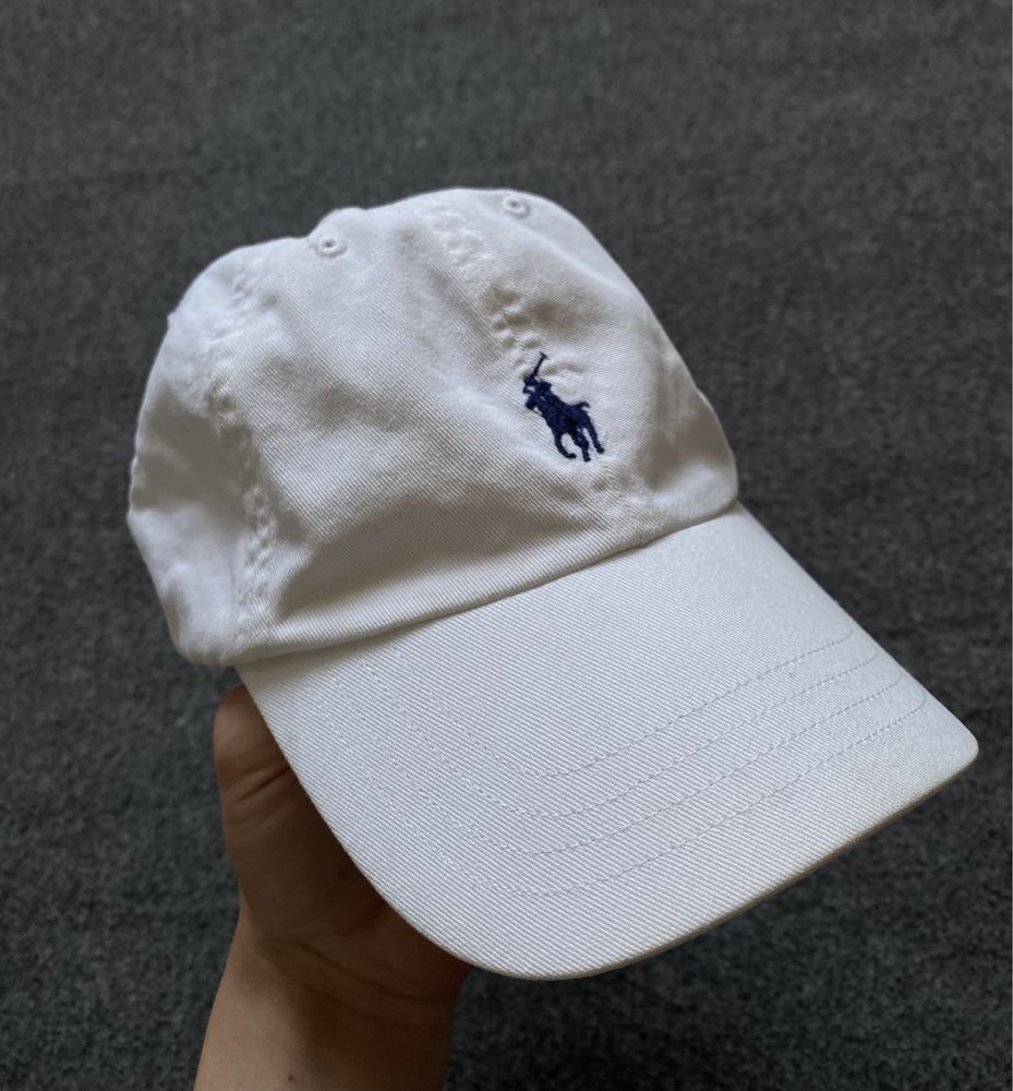 Кепка Polo Ralph Lauren біла ( ральф, поло, бейсболка, конь)