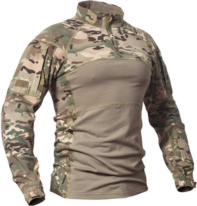 Бойова тактична сорочка  CARWORNIC бавовна Camo T розмір L