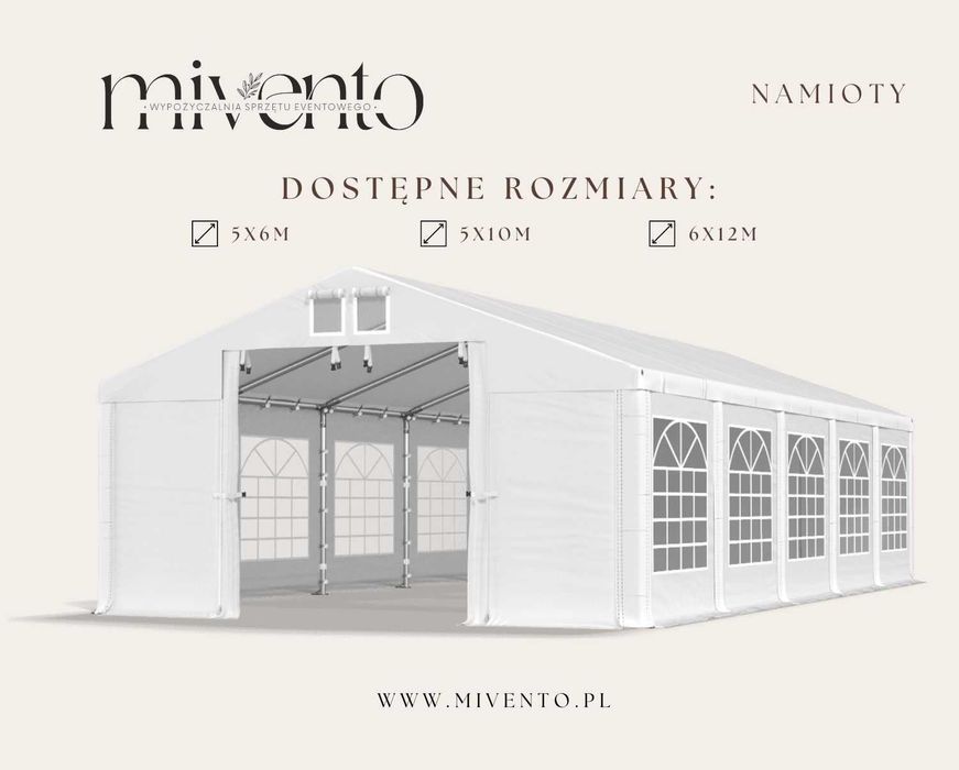 Wynajem namiotów, stołów, krzeseł, obrusy, dekoracje, wynajem namiotu