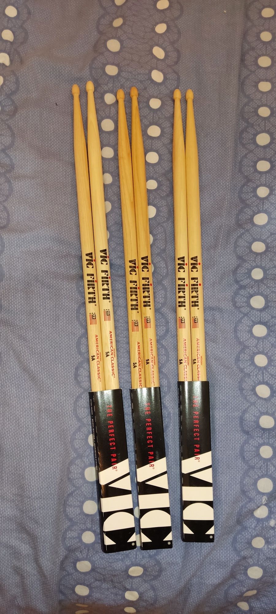 Trzy nowe pary pałki Vic Firth 5a american classic