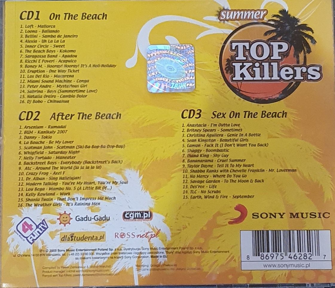 Summer Top Killers 3 płyty CD