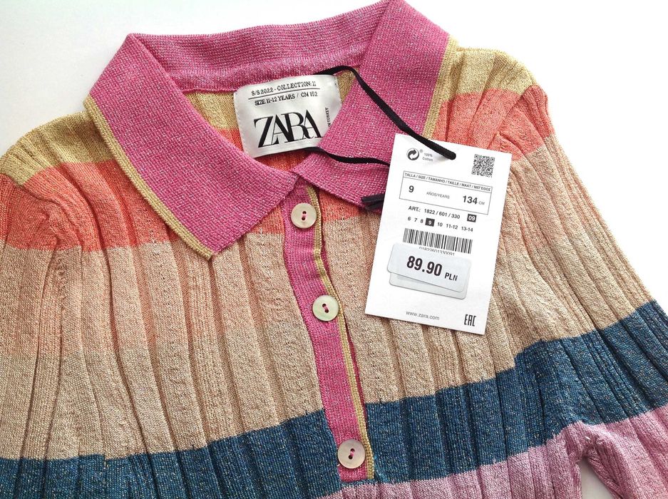 ZARA bluzka polo z limitowanej edycji unikat