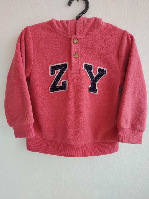 Casaco com capuz cor de rosa - Zippy - 18 - 24 meses - 88 cm