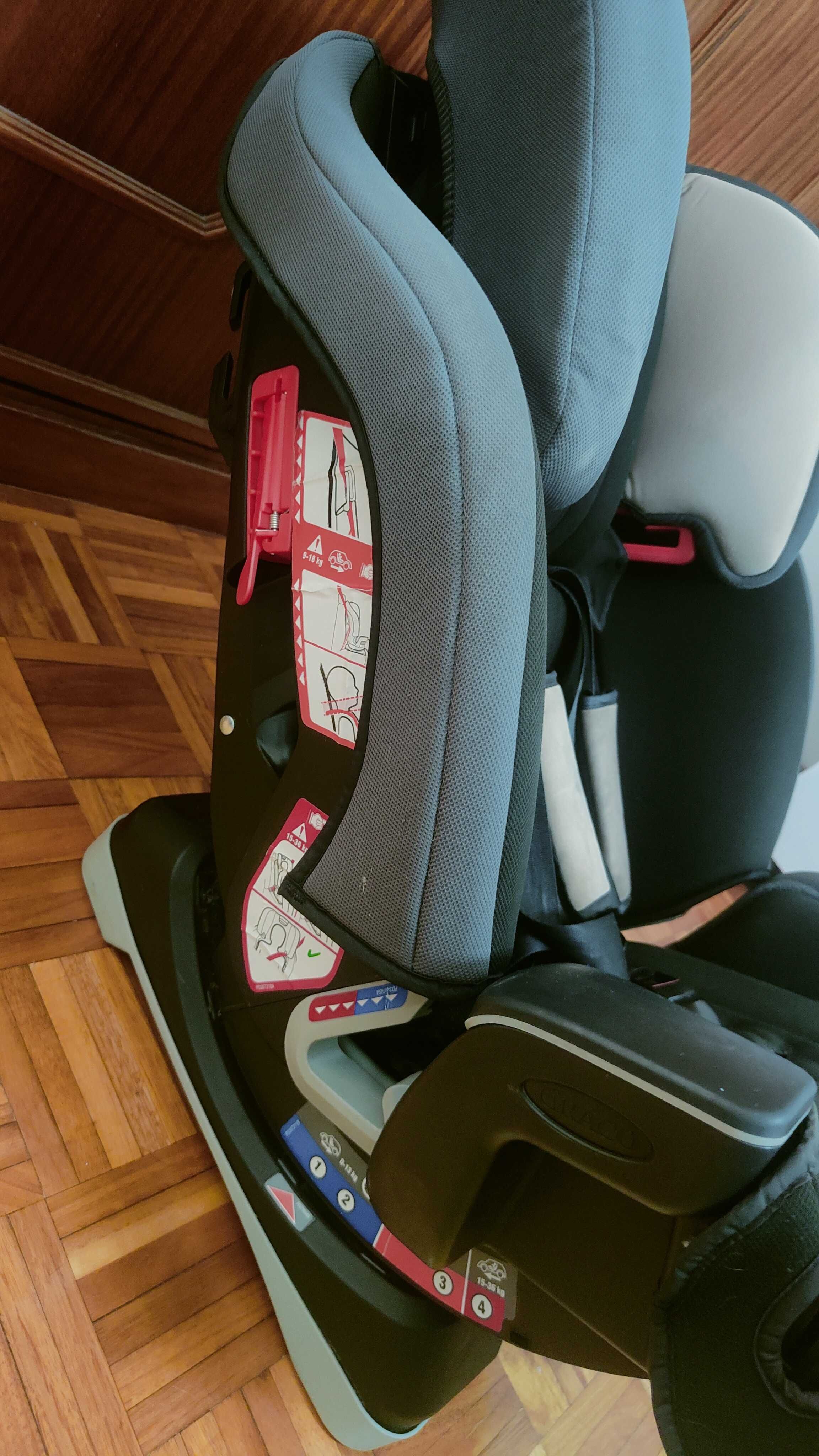 Cadeira auto Graco milestone 0-36Kg