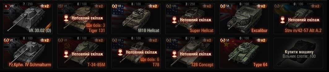 Акаунт World of Tanks