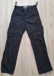 Spodnie cargo straight Bershka czarne damskie rozmiar 38