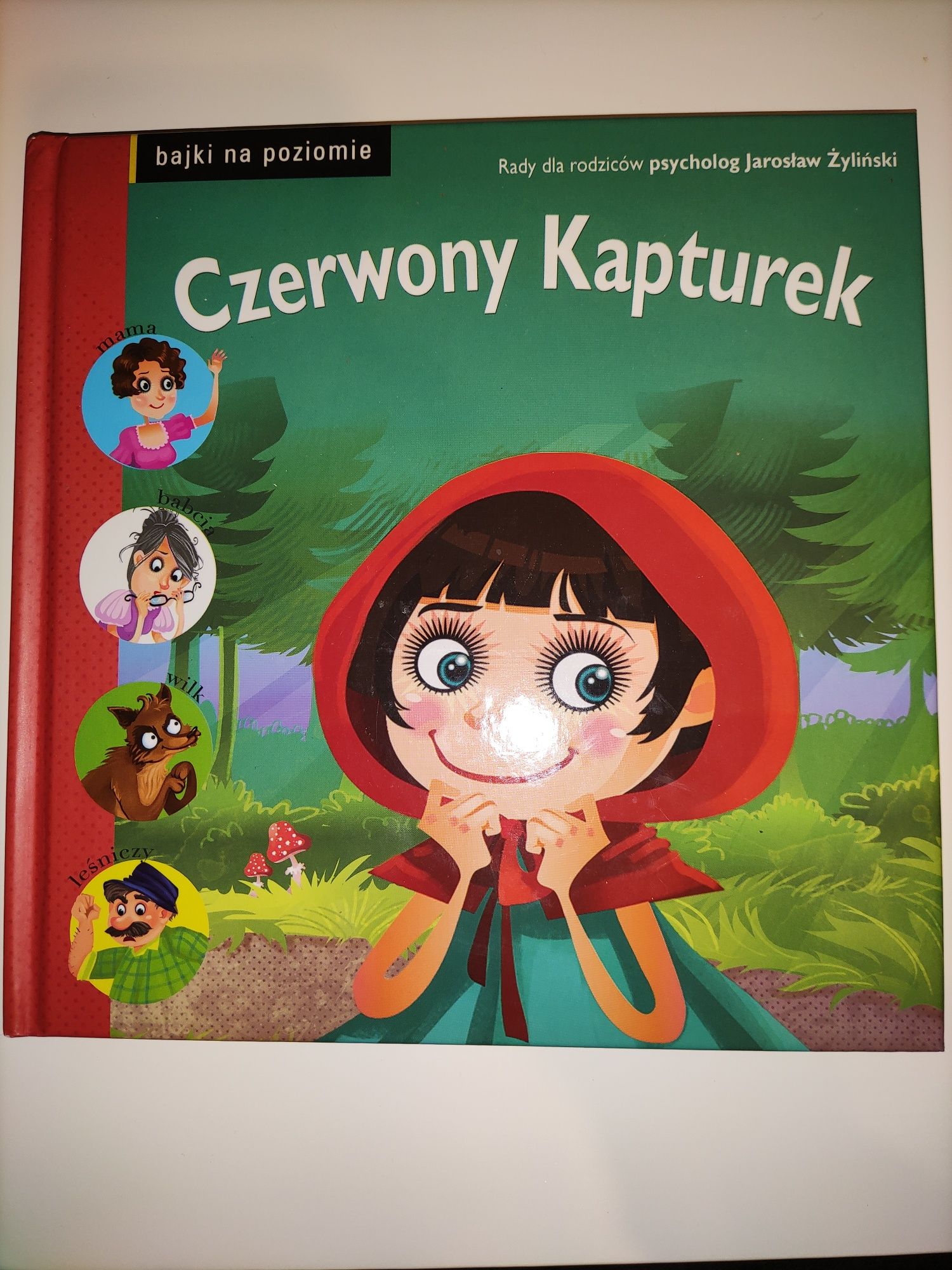 Czerwony kapturek, z poradami dla rodziców