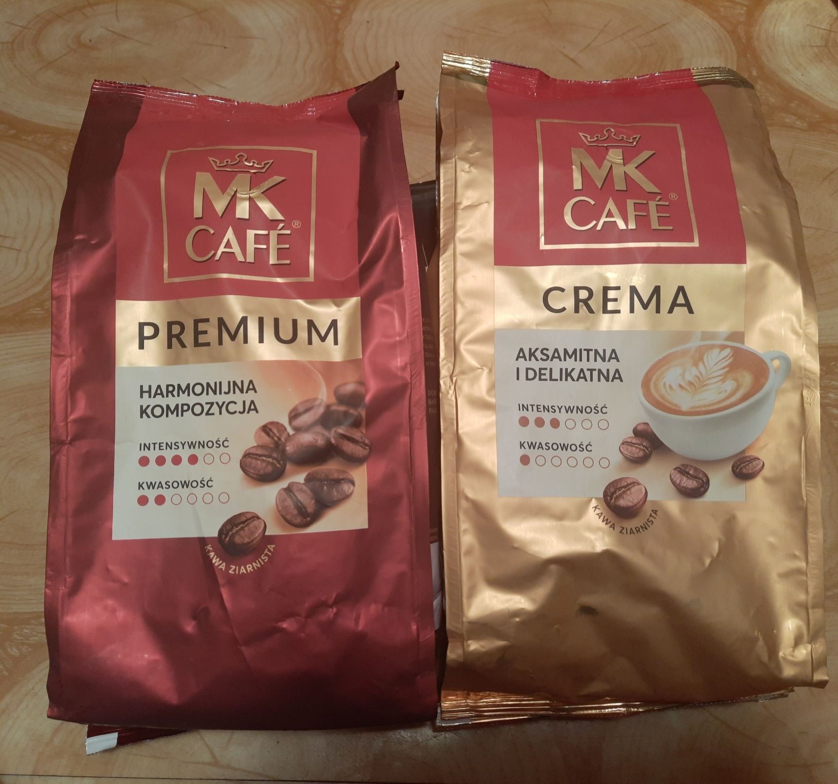 2kg kawy ziarnistej: 1kgMkCafe Crema+1kg McCafe Premium