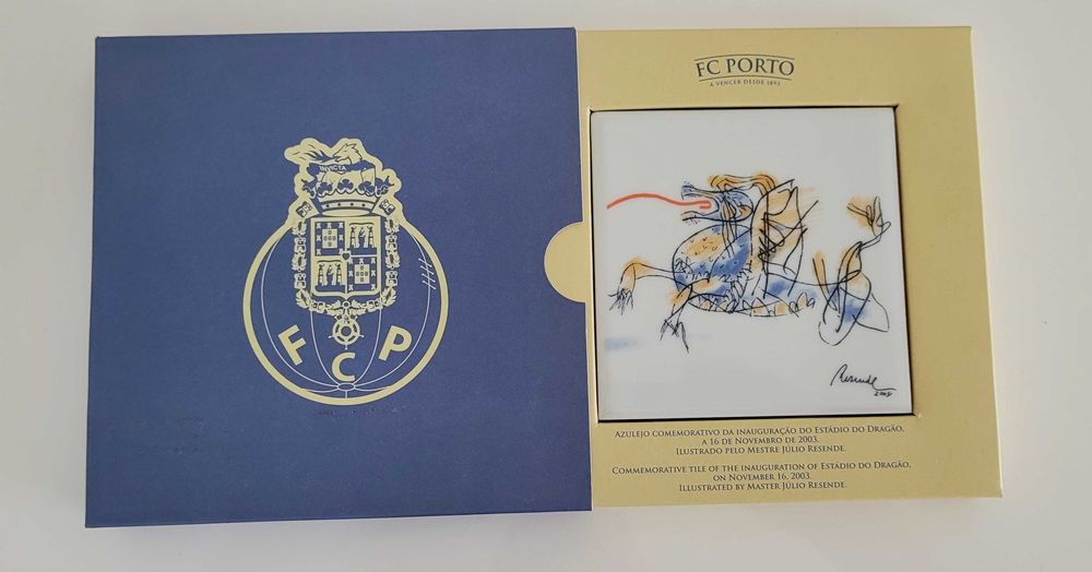 Azulejo da inauguração do Estádio do Dragão.