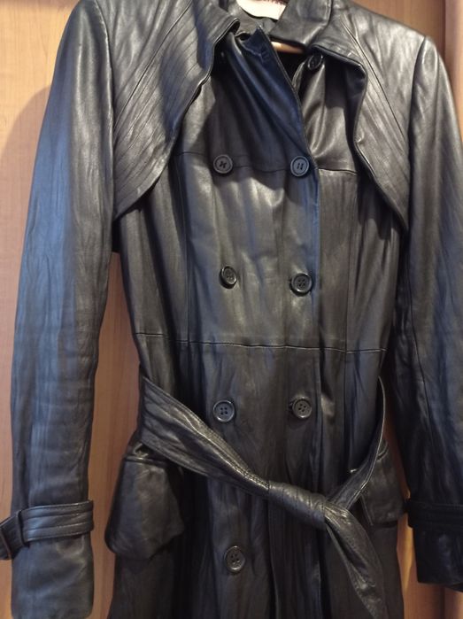 Пальто плащ кожаное Antonio Marras Италия