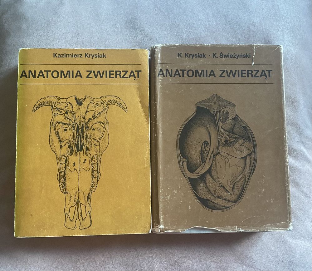 Anatomia zwierząt K.Krysiak 2 tomy
