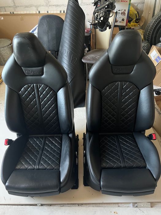 AUDI A6 C7 SLINE Fotele kubełkowe Competition przednie z poduszkami