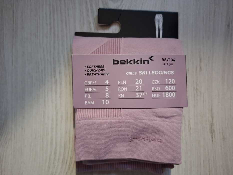 Leginsy dziewczęce termoaktywne Bekkin 98/104