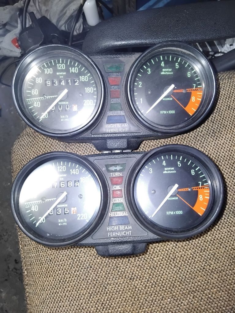 Bmw R45 R60 R65 R75 R80 R90 R100 zegarek, woltomierz, zegary, stacyjka