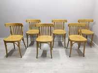 Krzesła gięte Thonet Fameg Radomsko jasny dąb  16szt
