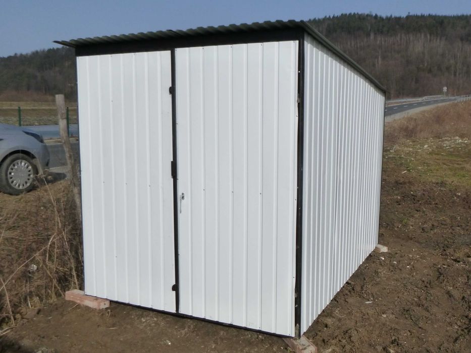 Garaż blaszany Blaszak Schowek na budowę Producent CENA z DOSTAWĄ