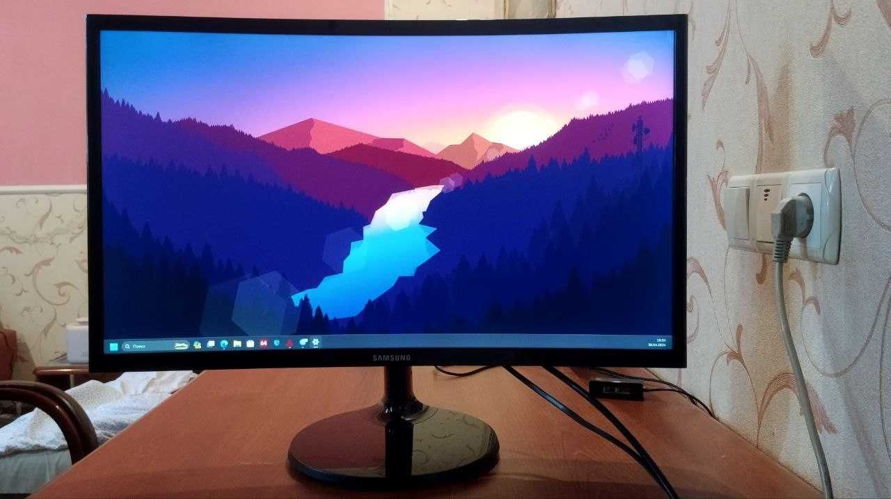 Монитор изогнутый 24'' Samsung C24F390 1080p 60Hz VA