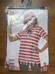 stroj piratki t-shirt w paski, bandana, opaska M/L
