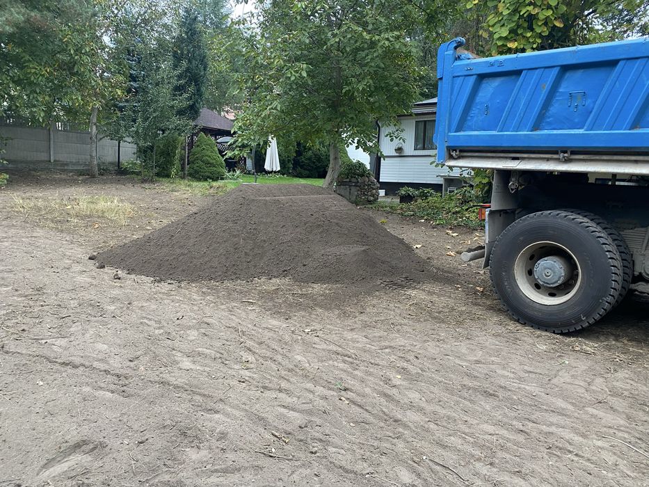 Piasek piach siany płukany ziemia ogrodowa beton