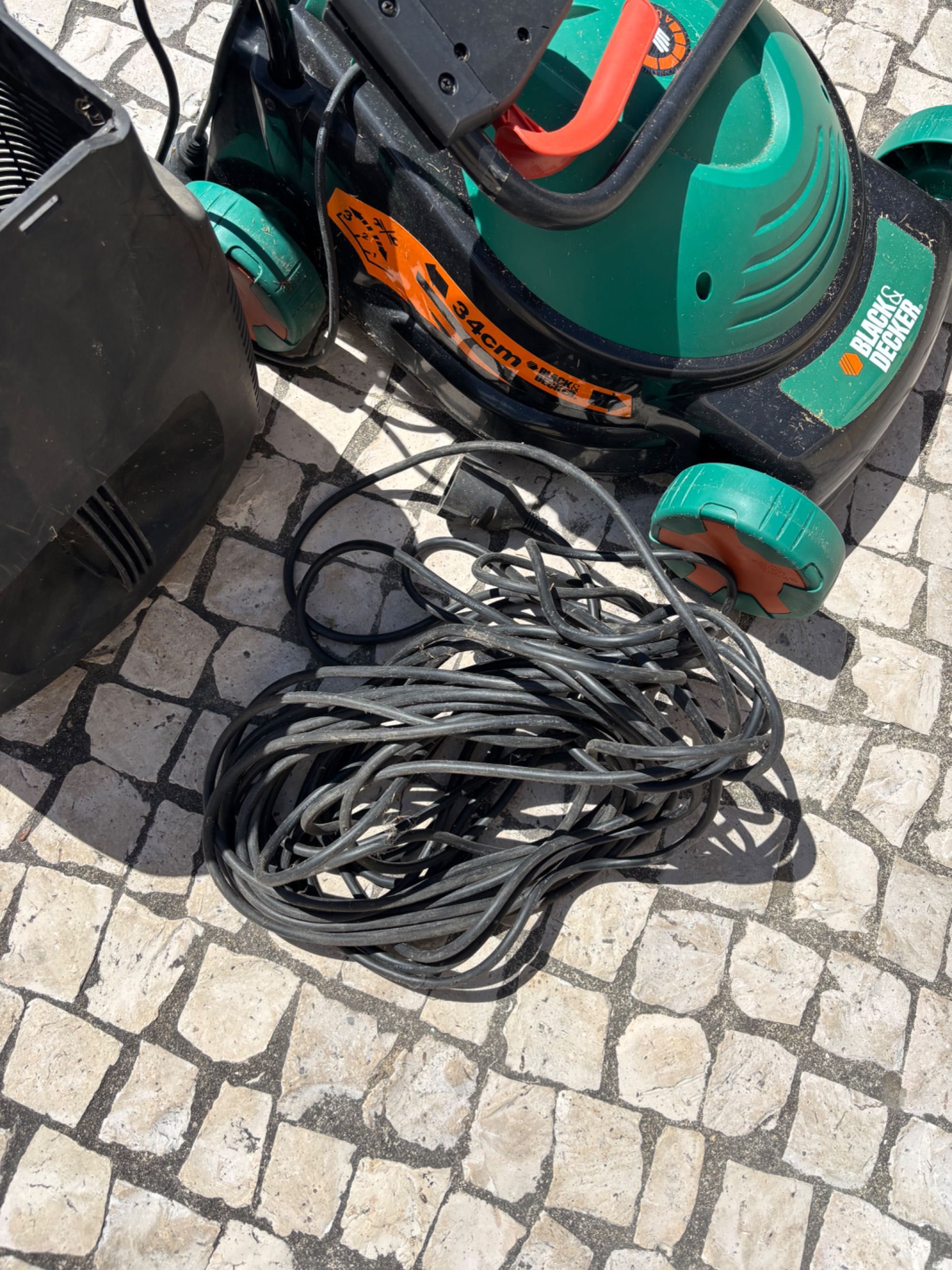 Máquina de cortar de relva + extensão