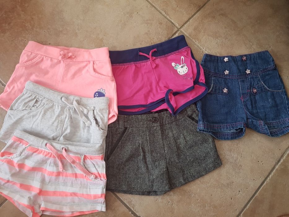 Spodenki 86/92 6 szt komplet. H&M, ff, jensowe